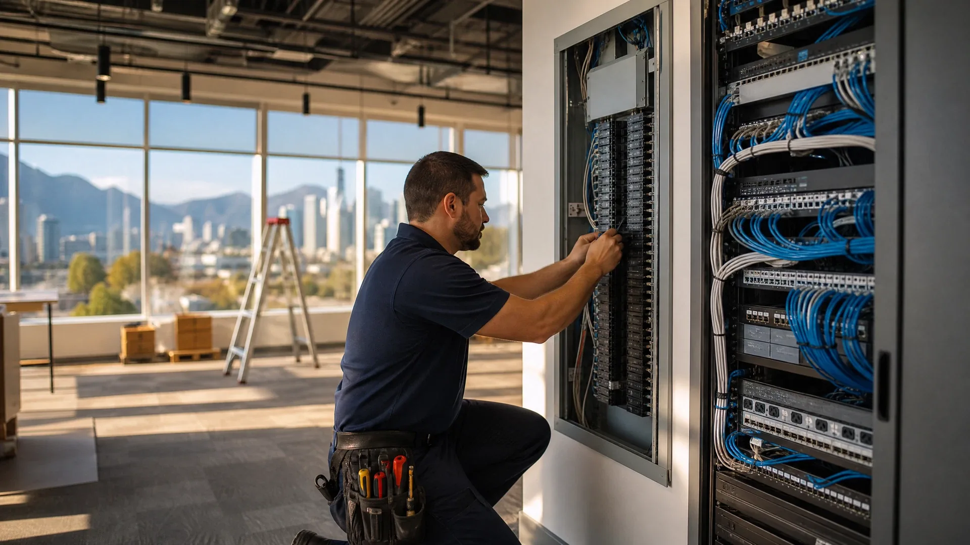VoltNet technician at work